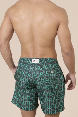 Short Voley Adulto Original Tusker Preto/Verde Bandeira