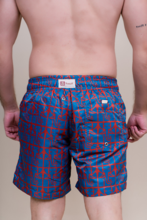 Short Voley Adulto Original Tusker Azul/Vermelho