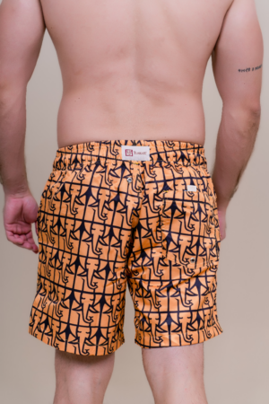 Short Voley Adulto Original Tusker Dourado/Preto