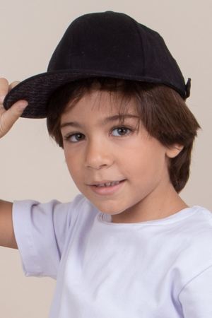 Boné Infantil  Stiff Cap Original Tusker Preto/Chumbo