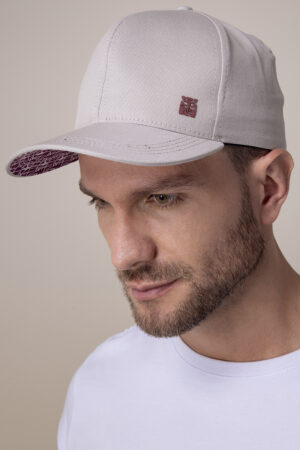 Boné Adulto Stiff Cap Original Tusker Marfim/Bordo