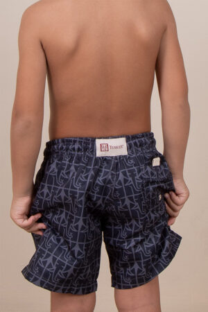 Short Voley Infantil Original Tusker Preto/Chumbo